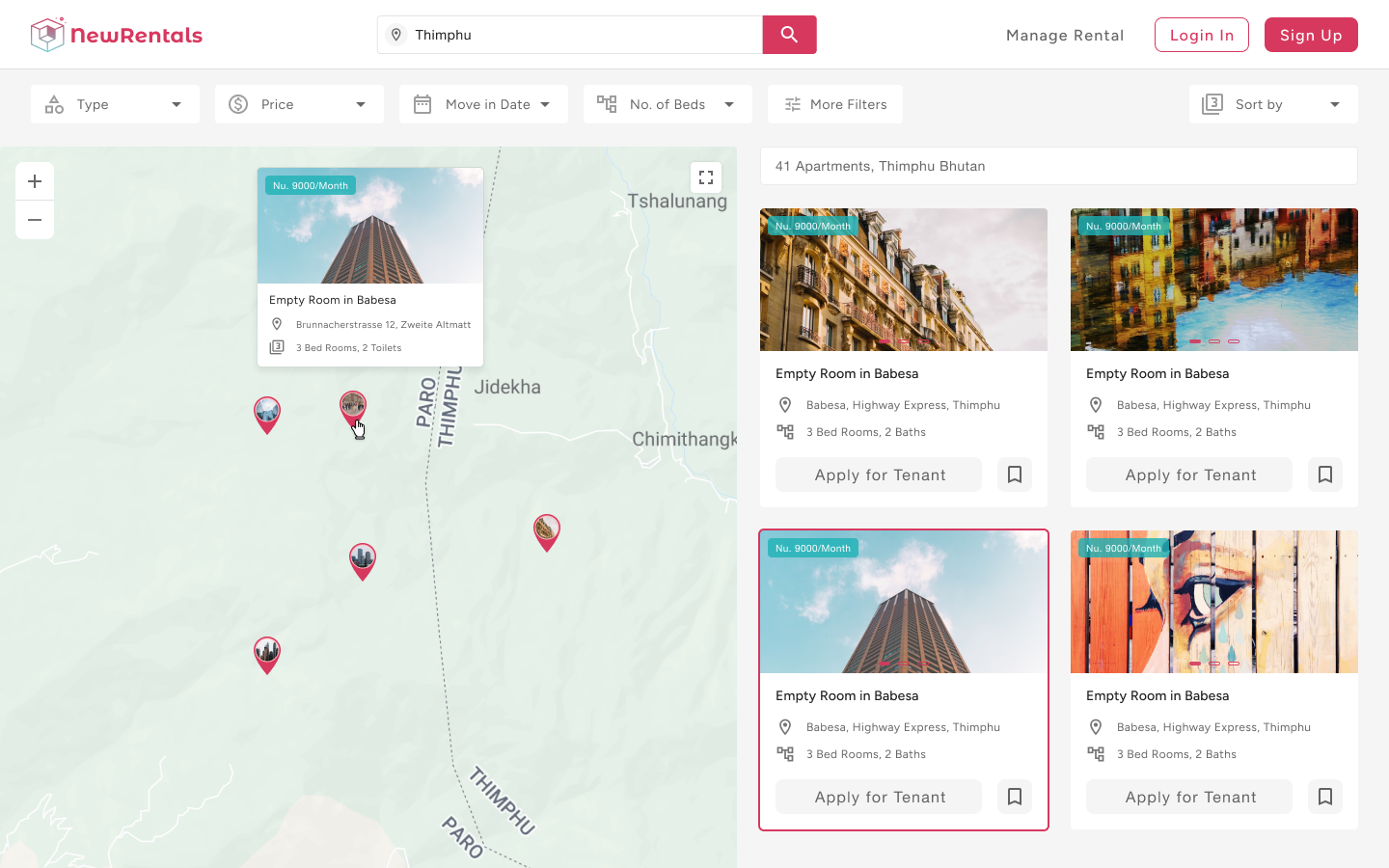 High Fidelity Web Dashboard
